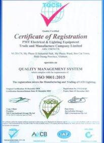 ISO 9001:2015 Certificate – English